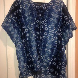 Blue Tye Dye Oversized Shirt